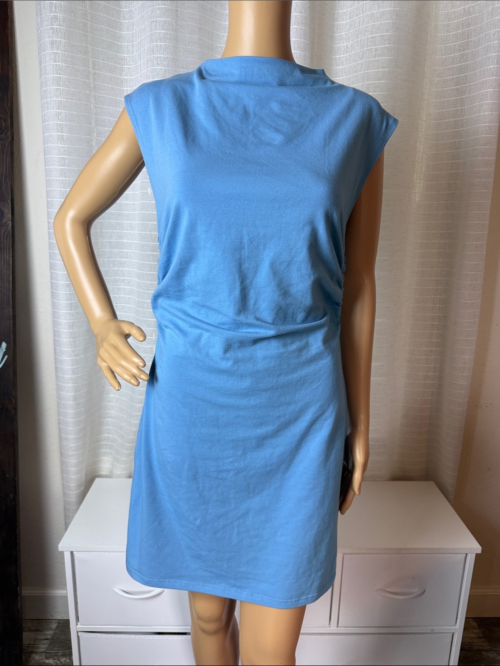 🌟Reformation 🌟Cornflower Blue Sleeveless Shift Dress, Large